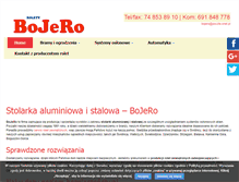 Tablet Screenshot of bojero.com.pl